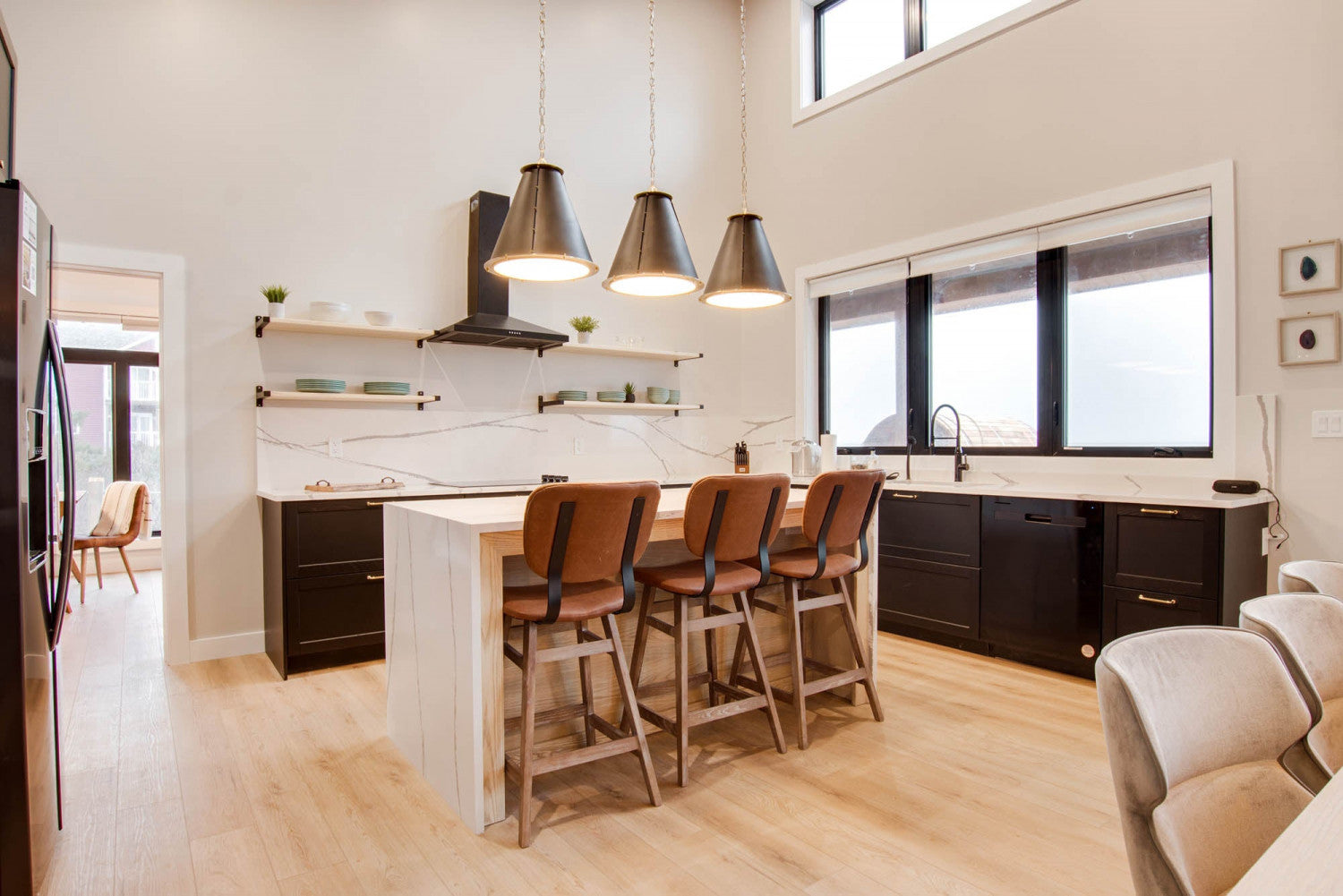 Lamarthe Counter Stool - Tan Brown