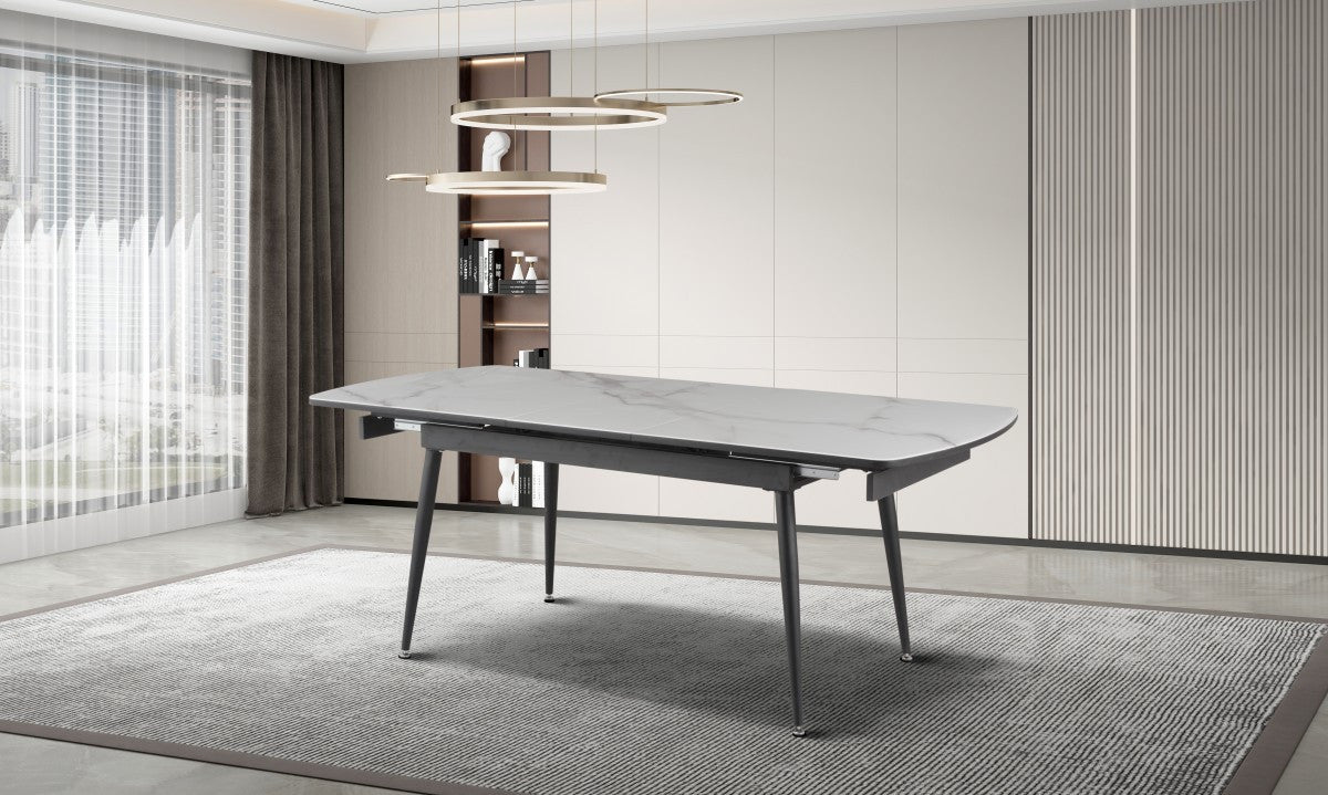 Erme Extendable Dining Table - White