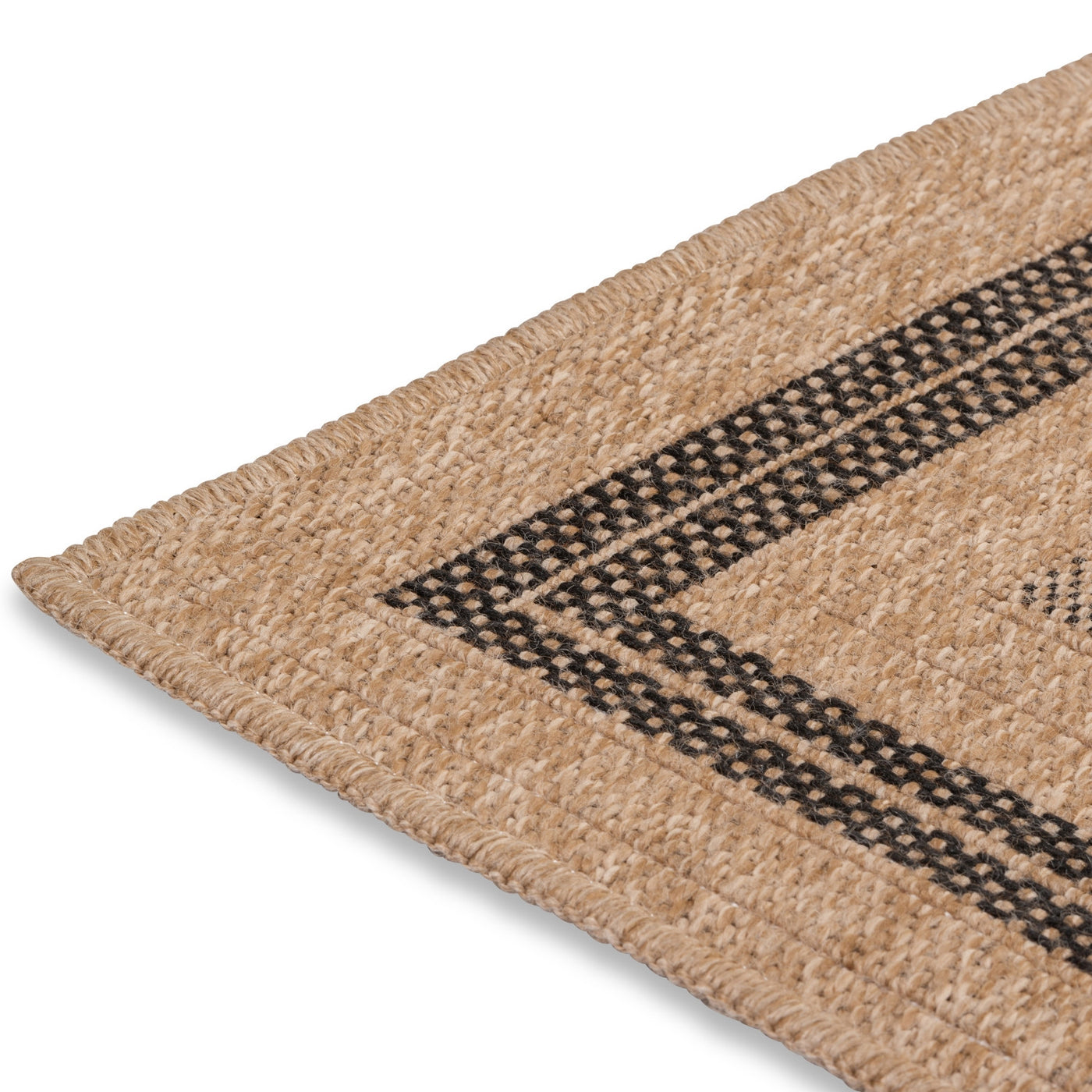 Avanos Bohemian Indoor/Outdoor Rug - 5' x 8' - Beige/Black