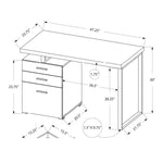 Auden Office Desk - White