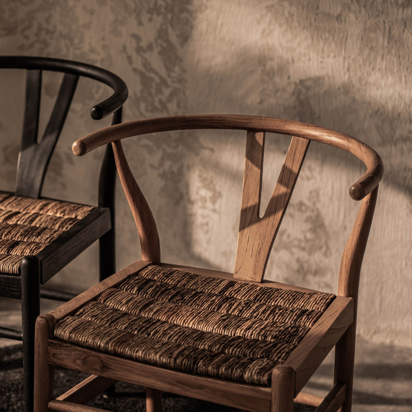 Bayan Caterpillar Twin Chair - Natural