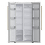 Forno Salerno 33" White Freestanding Side-by-Side Refrigerator (15.6 Cu. Ft.) - FFRBI1805-33WHT