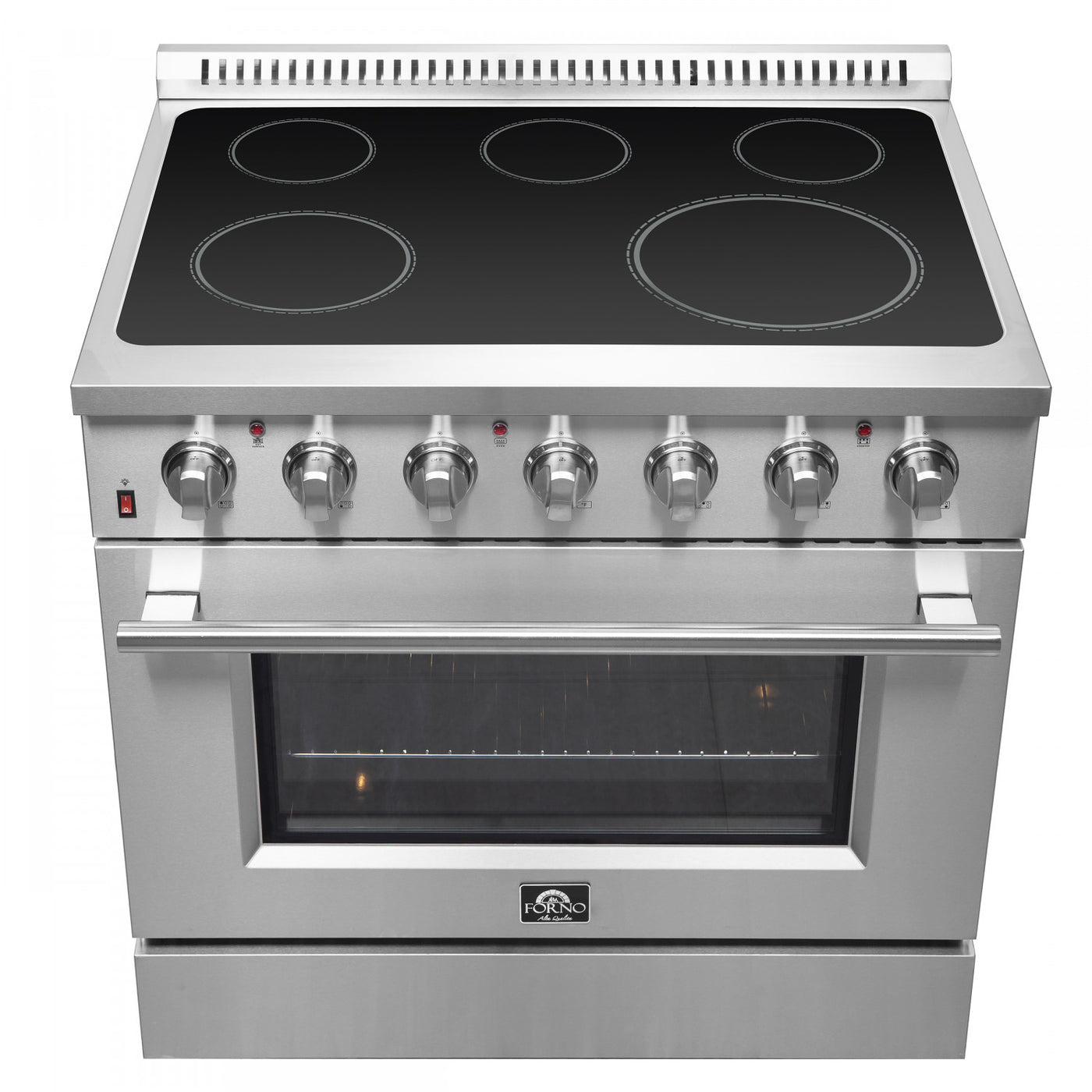 Forno Galiano 36" Stainless Steel Freestanding Electric Range With True Convection And Air Fry (5.36 Cu. Ft.) - FFSEL6083-36