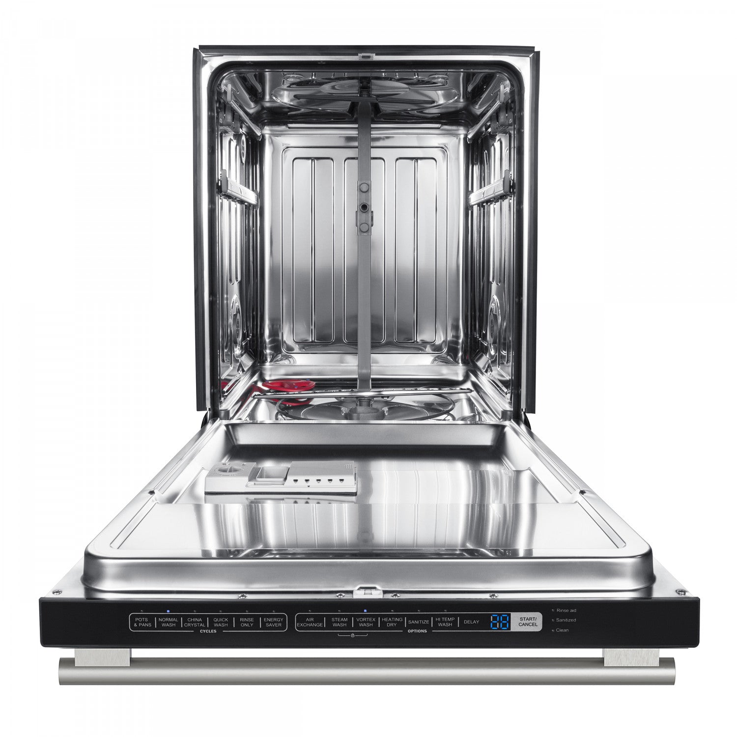 Forno Pozzo Black Built-in Top Control Dishwasher (49 dBa) - FDWBI8067-24BLK