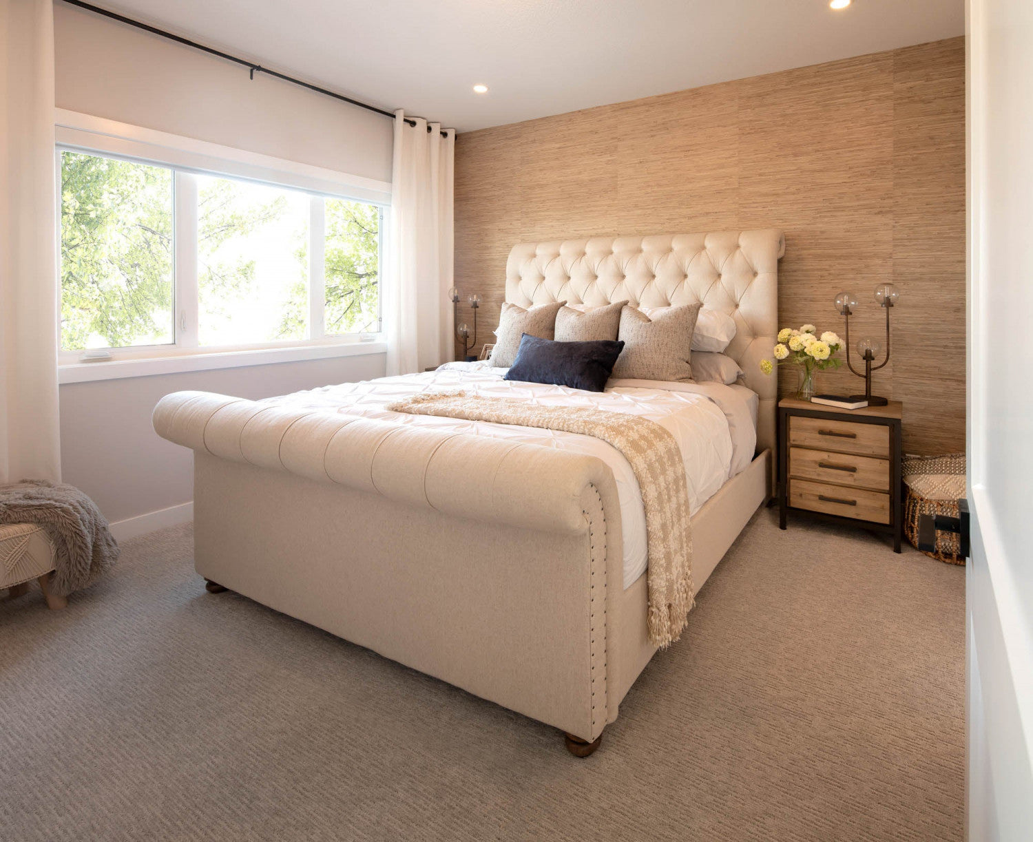 Liora Nightstand - Greige