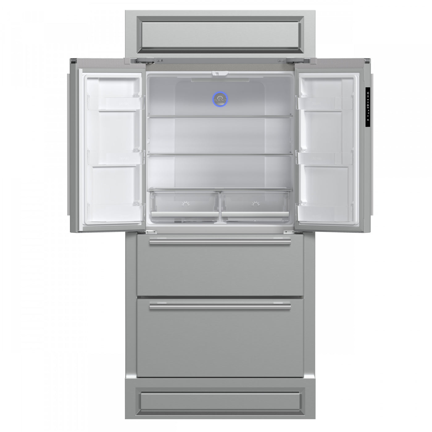 Forno Moena Stainless Steel French Door Refrigerator with Ice Maker (19.2 Cu. Ft.) - FFRBI1820-40MG