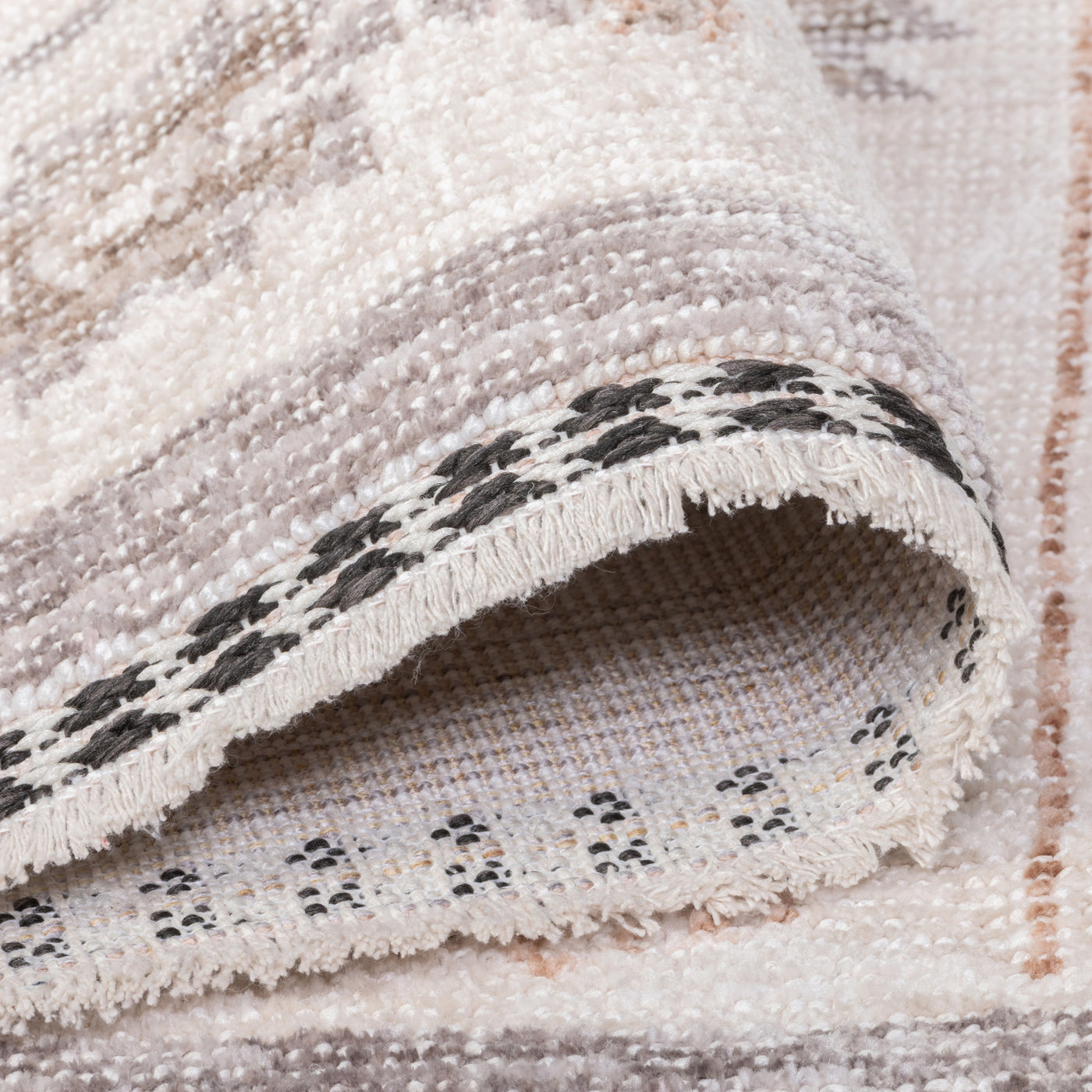 Poetic Classic Rug - 9' x 12' - Antique White/Brown