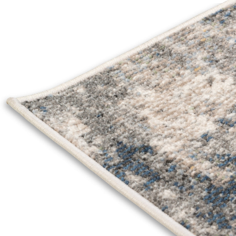 Salsa Contemporary Outdoor Rug - 5' x 7' - Grey/Blue