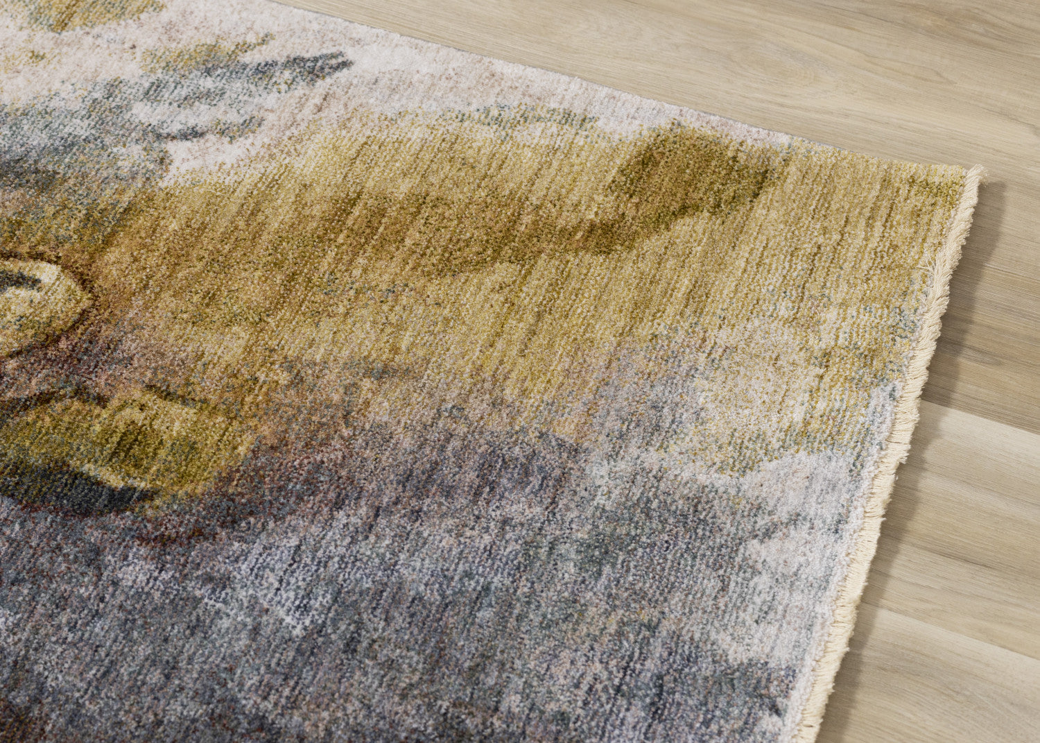 Macie Contemporary Floral Bloom Area Rug - Yellow White Green - 8' X 11'