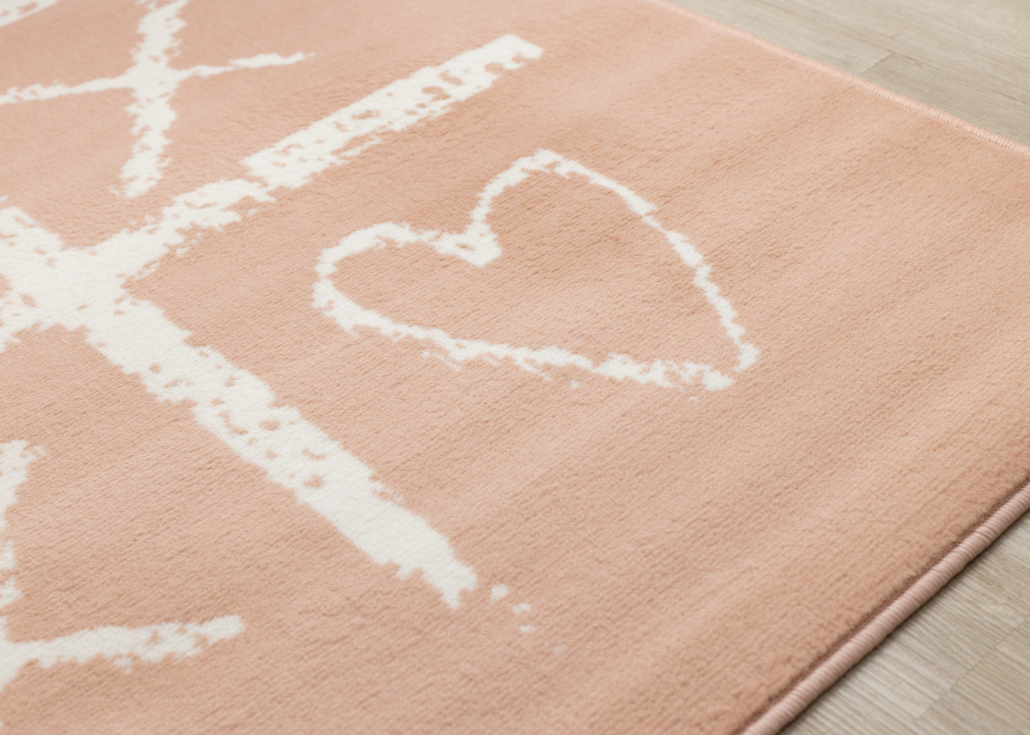 Kids Playing Board Area Rug - 5' X 8' - Pink/Cream