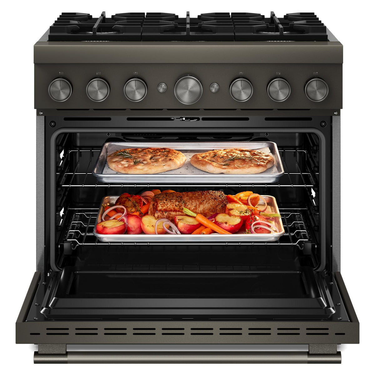 KitchenAid Black Ore Slide-In Range (5 cu. ft.) - KFDS936SBE