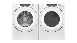 Amana White Front-Load Washer (5.0 cu. ft.) & Electric Dryer (7.4 cu. ft.) - NFW5800HW/YNED5800HW