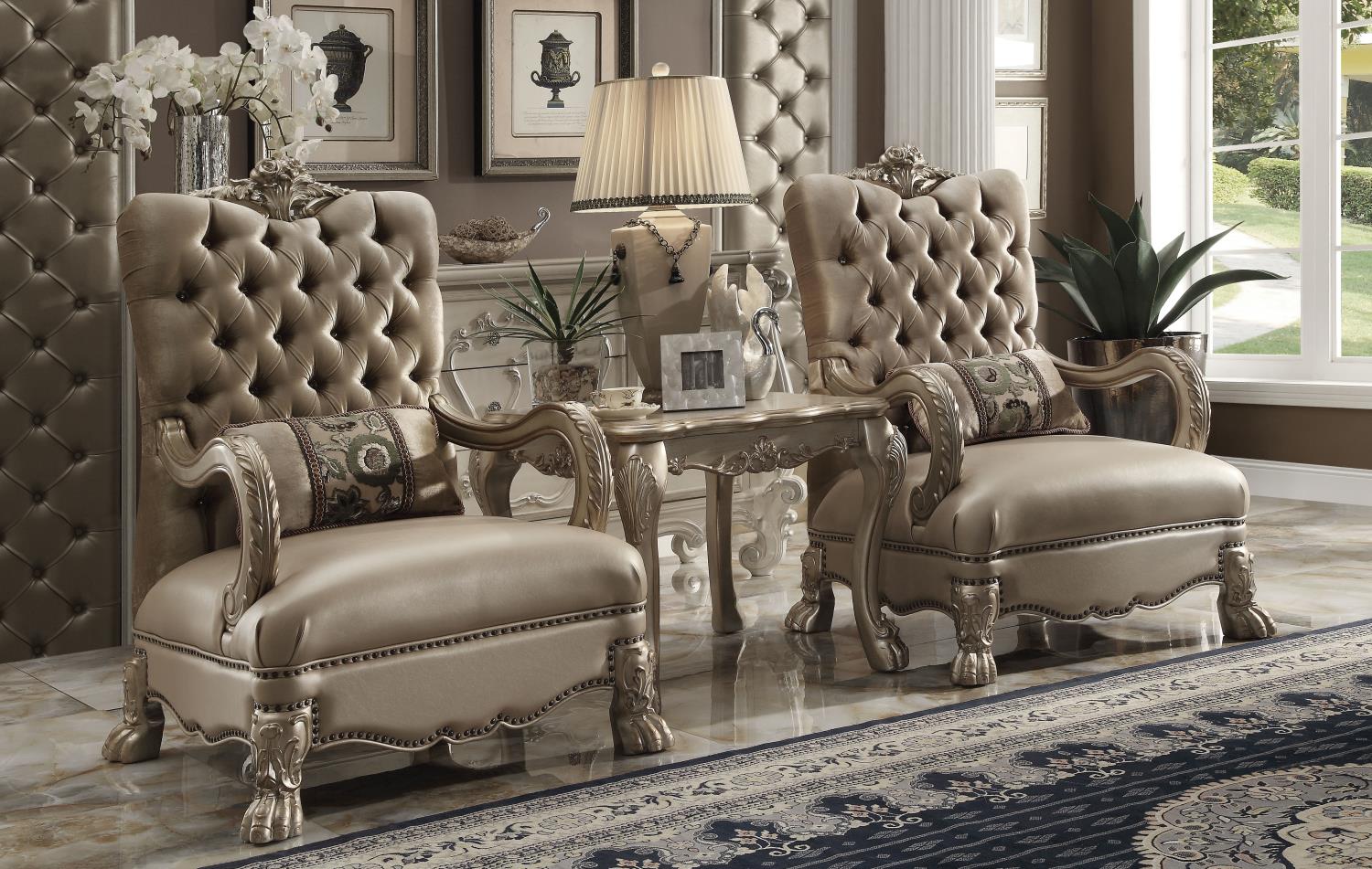 Constantine Accent Chair - Gold Patina