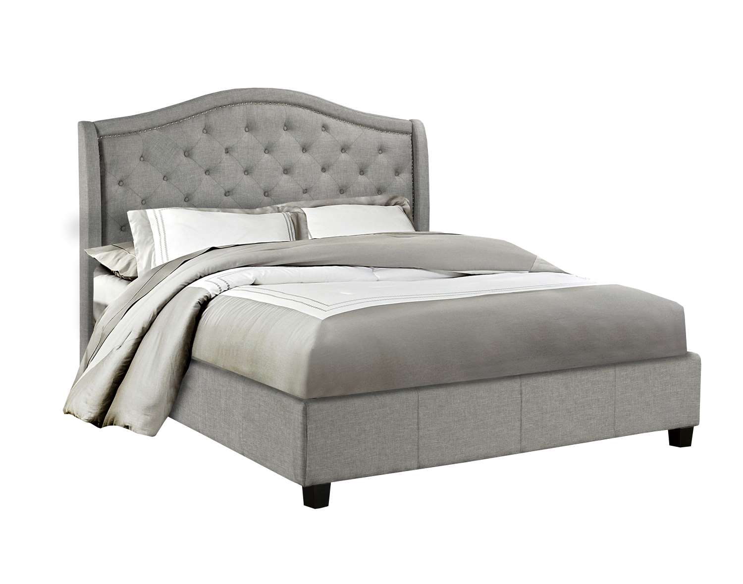 Gabriella 3-Piece Queen Bed - Grey