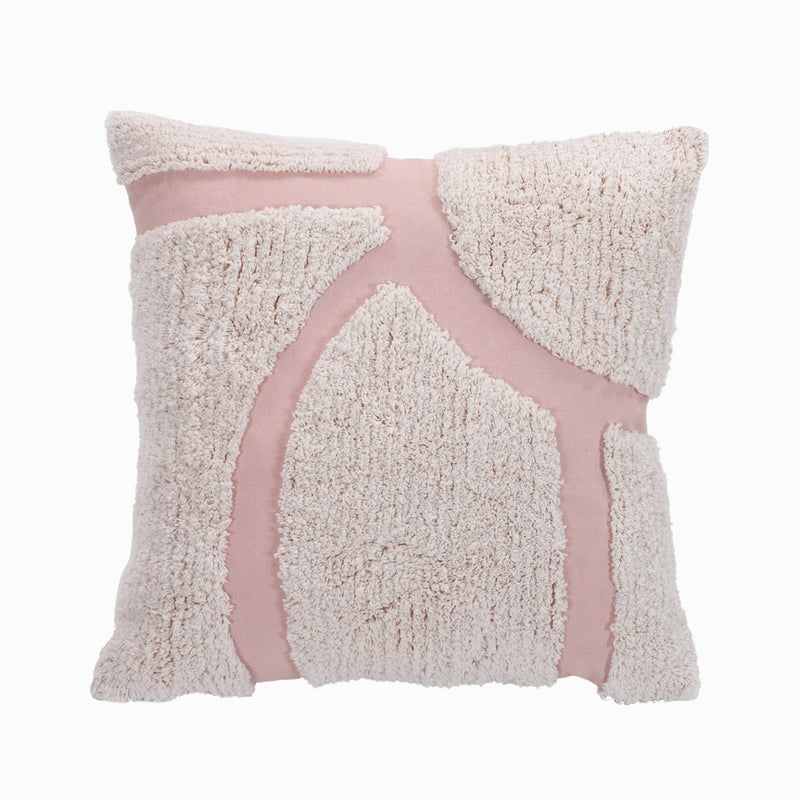 Scandi Home 18 X 18 Decorative Pillow Pink and Cream Leon's