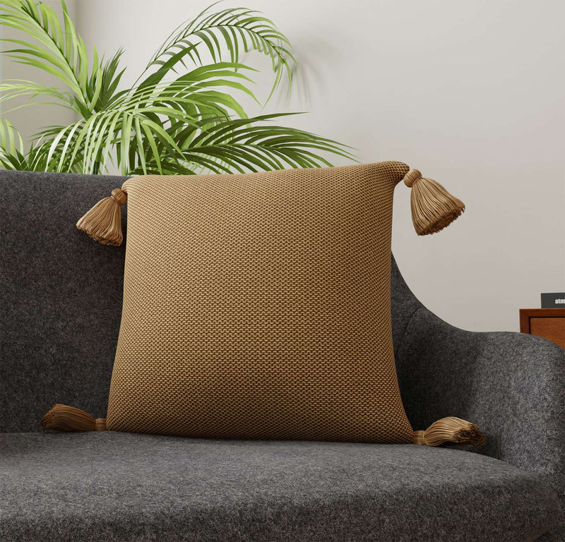 Midcentury Modern 18 X 18 Decorative Pillow Taupe Leon's