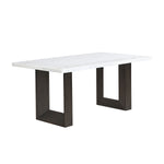 Maeve Dining Table - White, Espresso