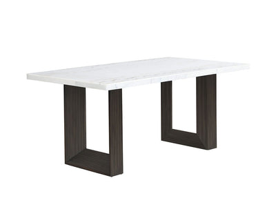 Maeve Dining Table - White, Espresso