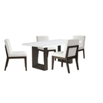 Maeve 5-Piece Dining Set - Beige, Espresso