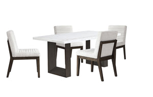 Maeve 5-Piece Dining Set - Beige, Espresso