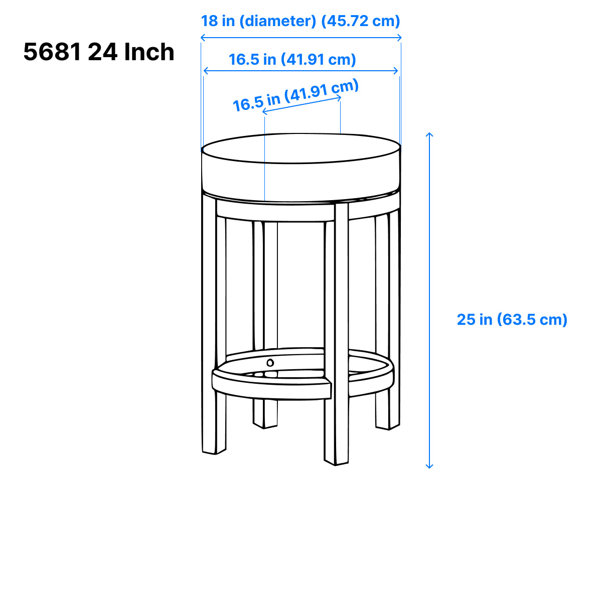 Westby Counter Stool - Black - Set of Two