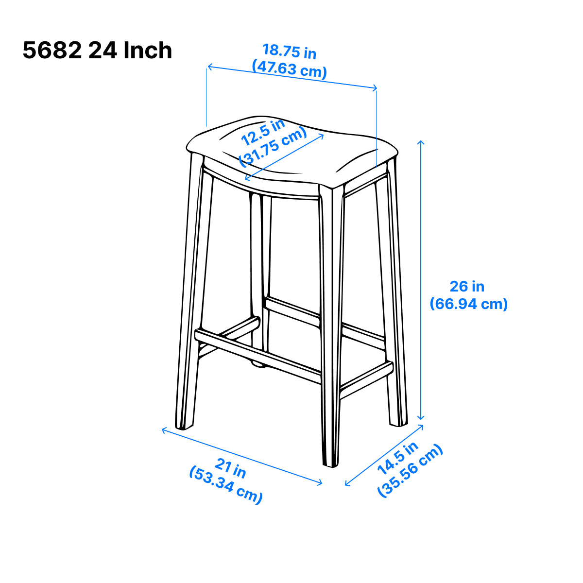 Ordway Counter Stool - Black