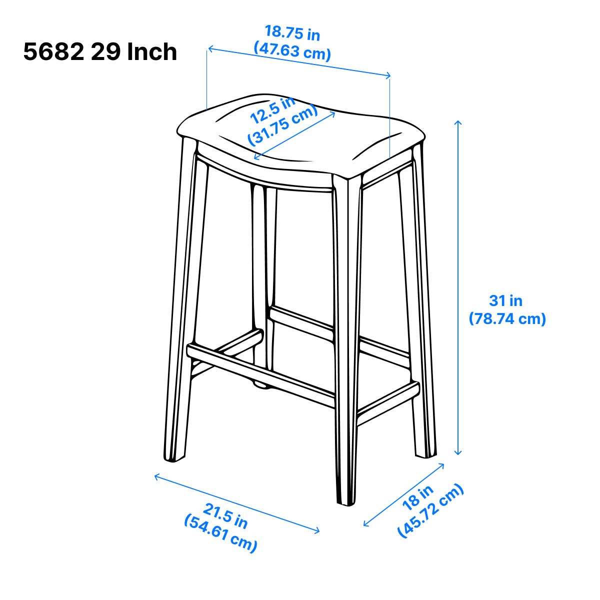 Ordway Bar Stool - Brown