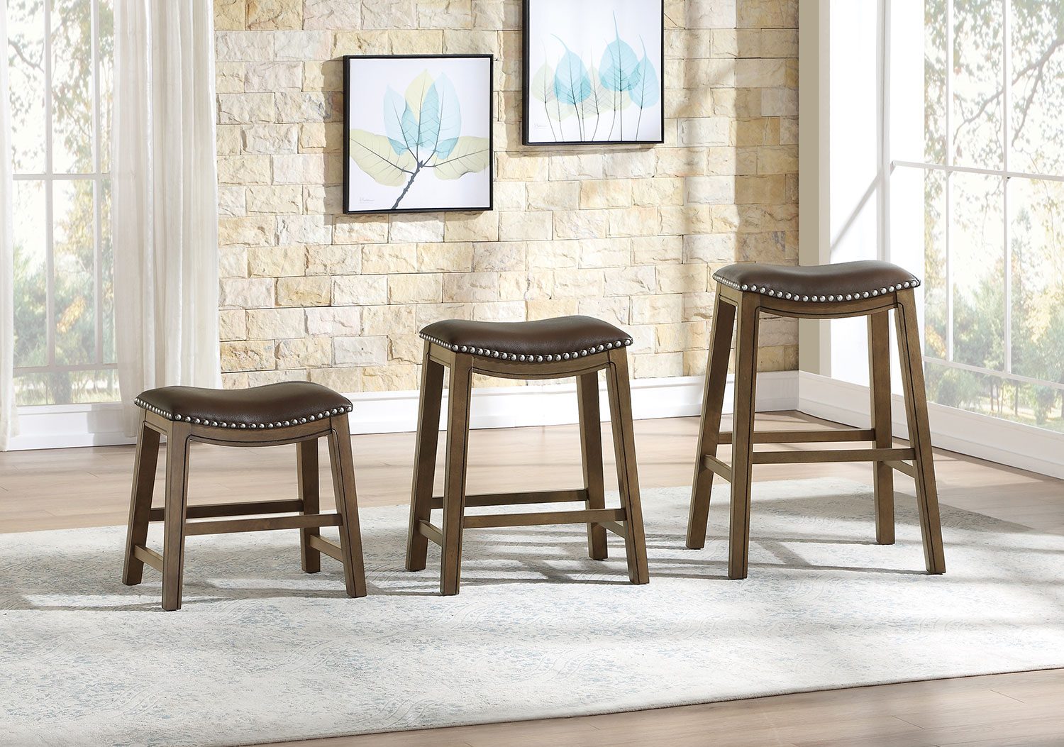 Ordway Bar Height Stool - Brown