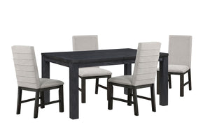 Nola 5-Piece Extendable Dining Set - Dark Grey