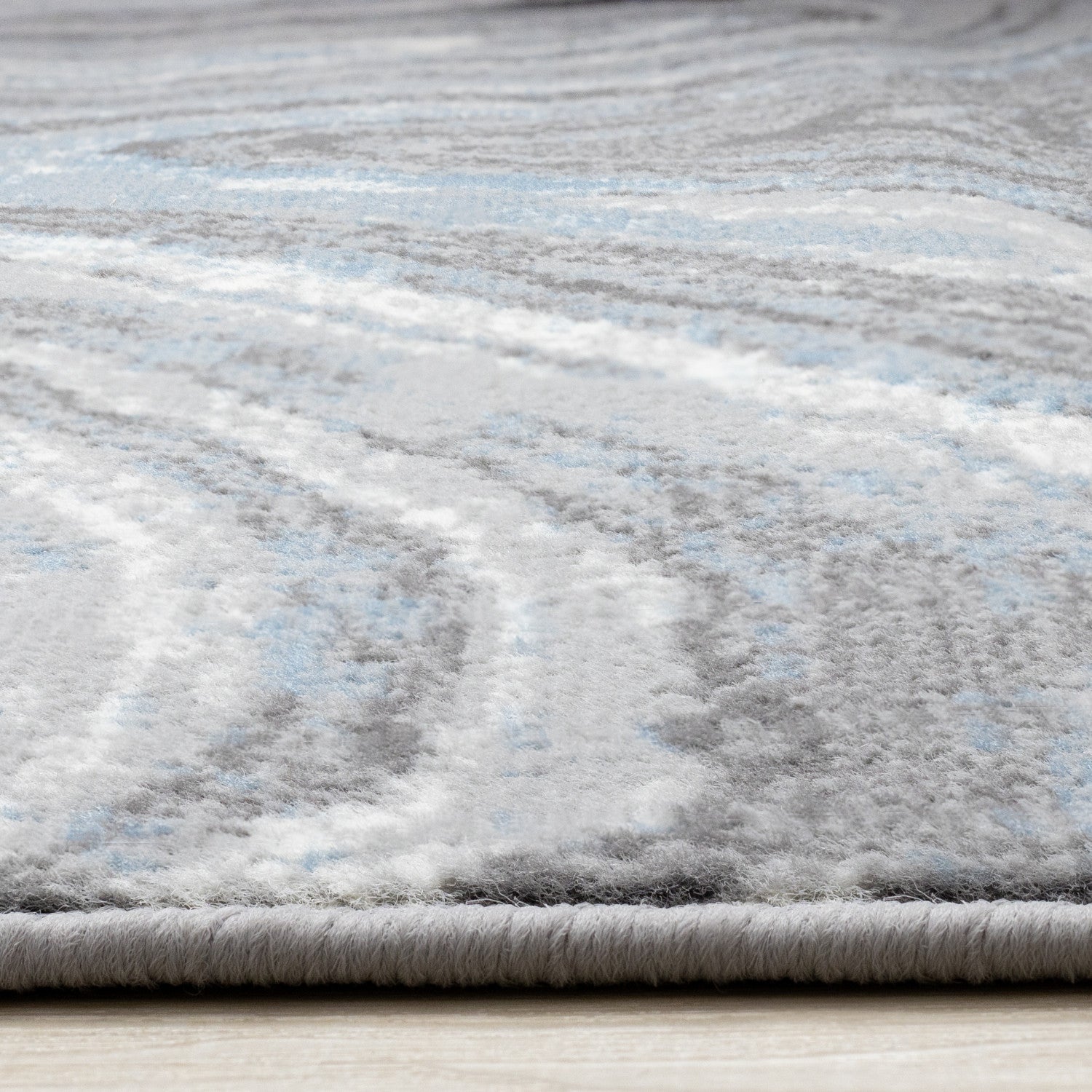Functional Modern Area Rug - 7' X 10' - Blue/Grey