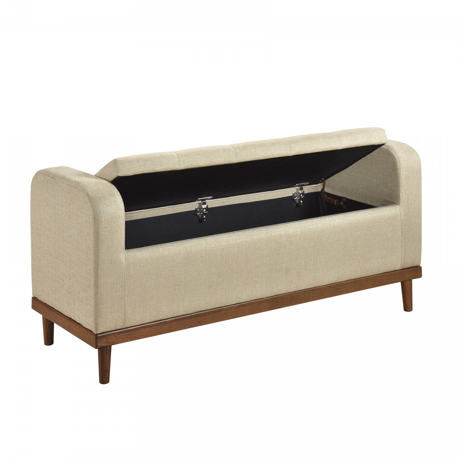 Elayne Ottoman Bench - Light Brown
