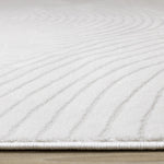 Hillary Modern Swirls Area Rug - Cream - 7' X 10'