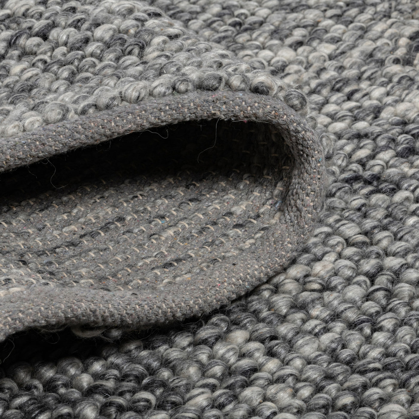 Calabria Pebbles Rug - 5' x 8' - Grey/Charcoal