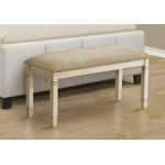 Dalen Bench - Antique White/Beige