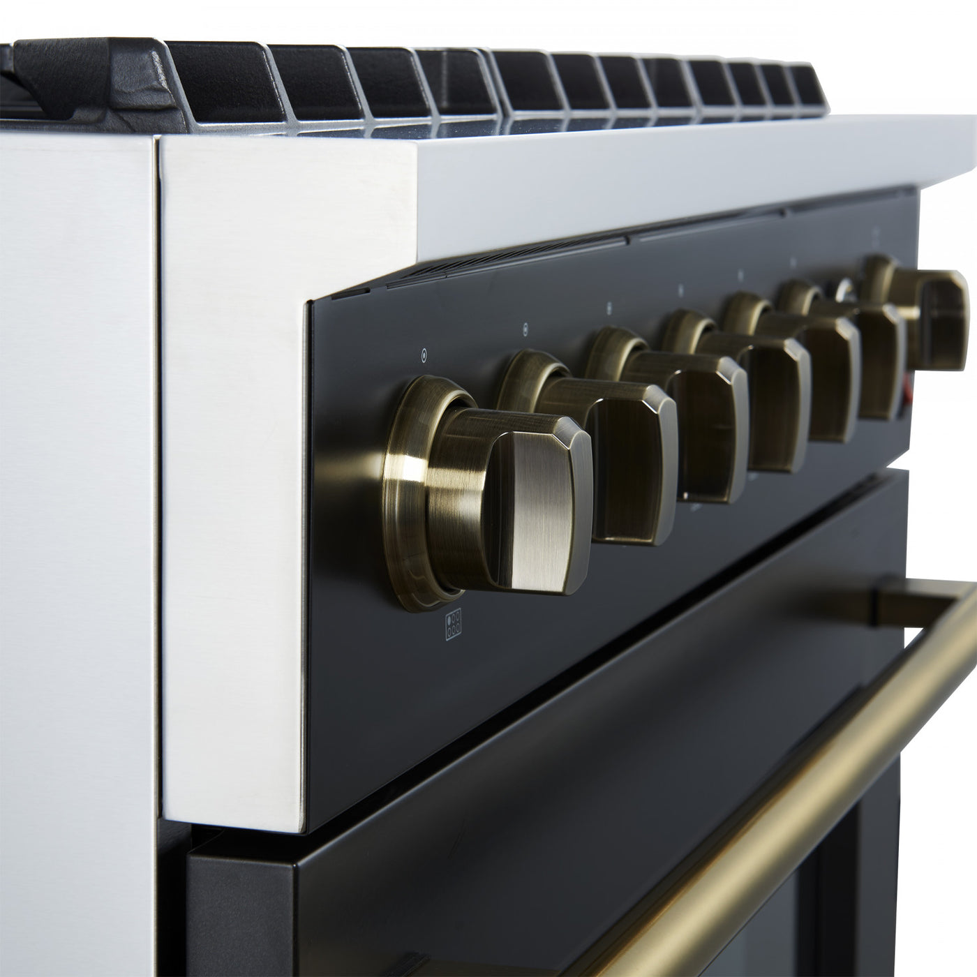 Forno Marco 36" Black Freestanding Gas Range (5.36 Cu. Ft.) - FFSGS6277-36BLK