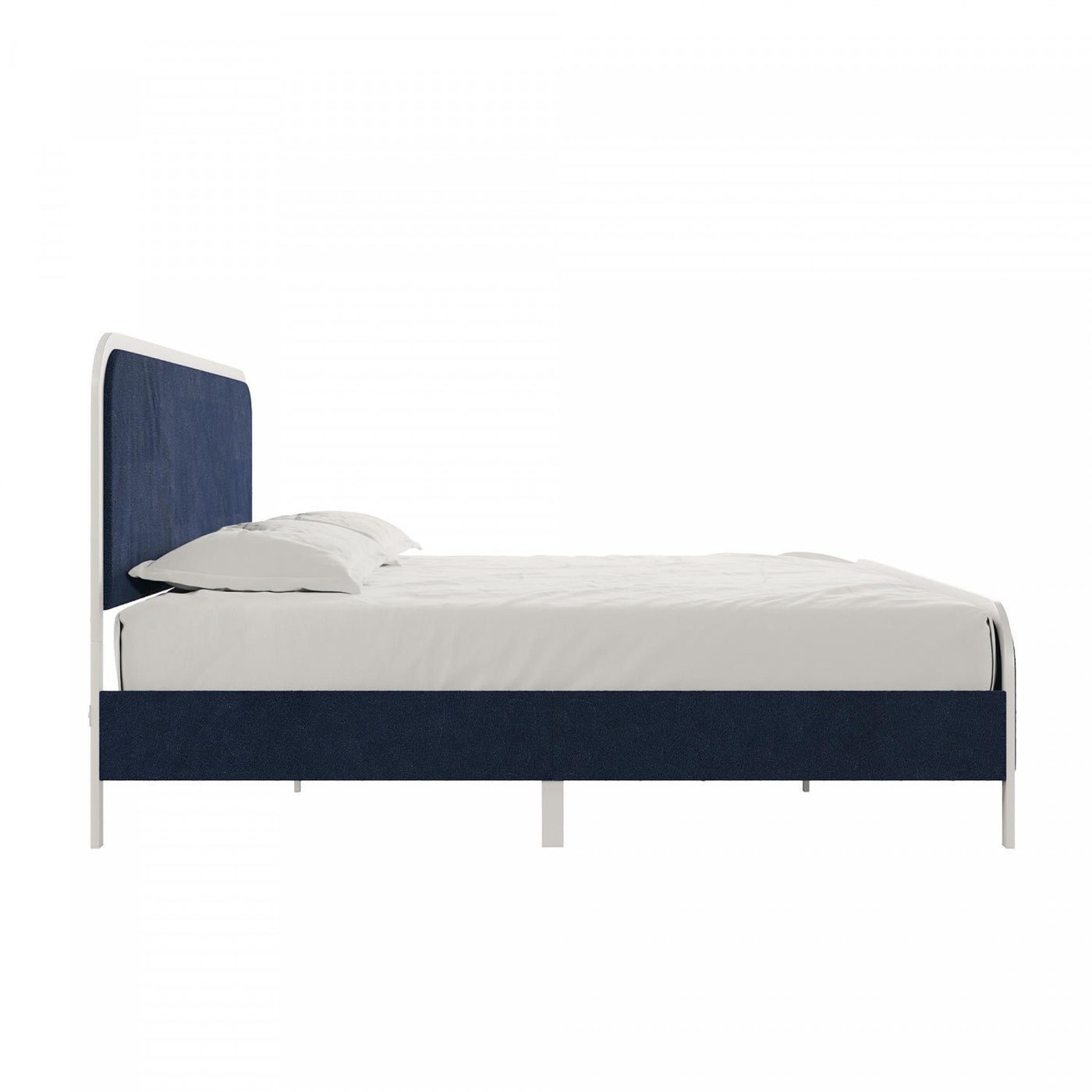 Novogratz Tallulah Upholstered King Platform Bed - Navy
