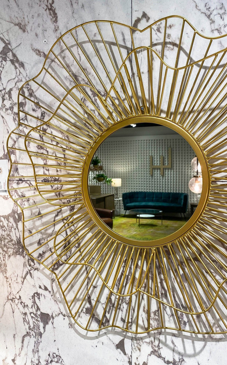 Vadra Flower Mirror - Gold