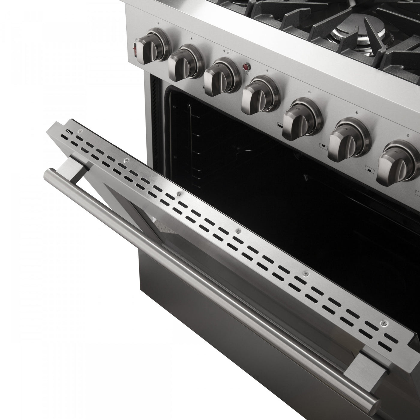 Forno Galiano 36" Stainless Steel Dual Fuel Range With True Convection (5.36 Cu. Ft.) - FFSGS6156-36