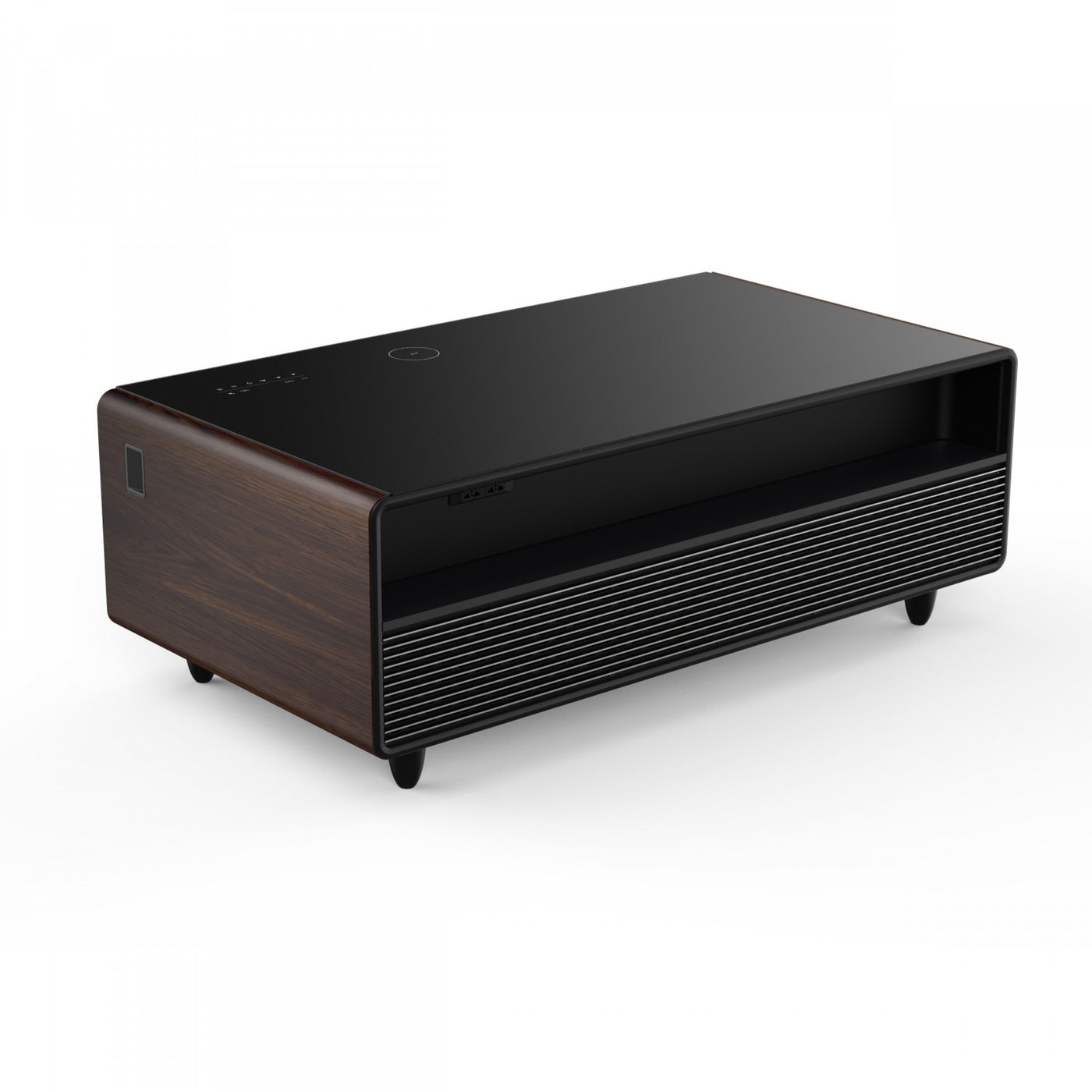 Forno Tavolo Smart Coffee Table With Dual Refrigerator Drawers - Wood - FCTFR7006-51WD