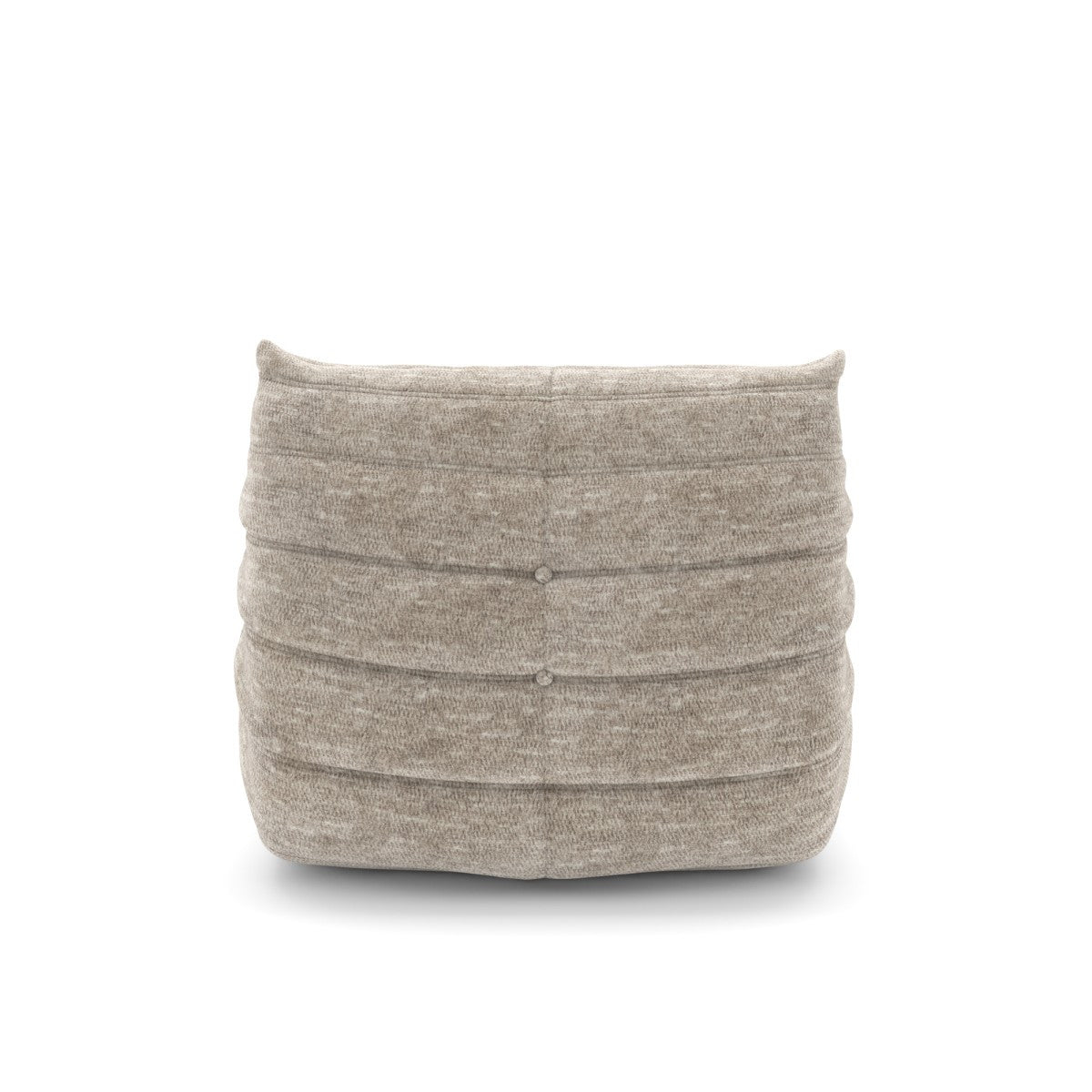 Dontae All Foam Armless Chair and Ottoman - Beige