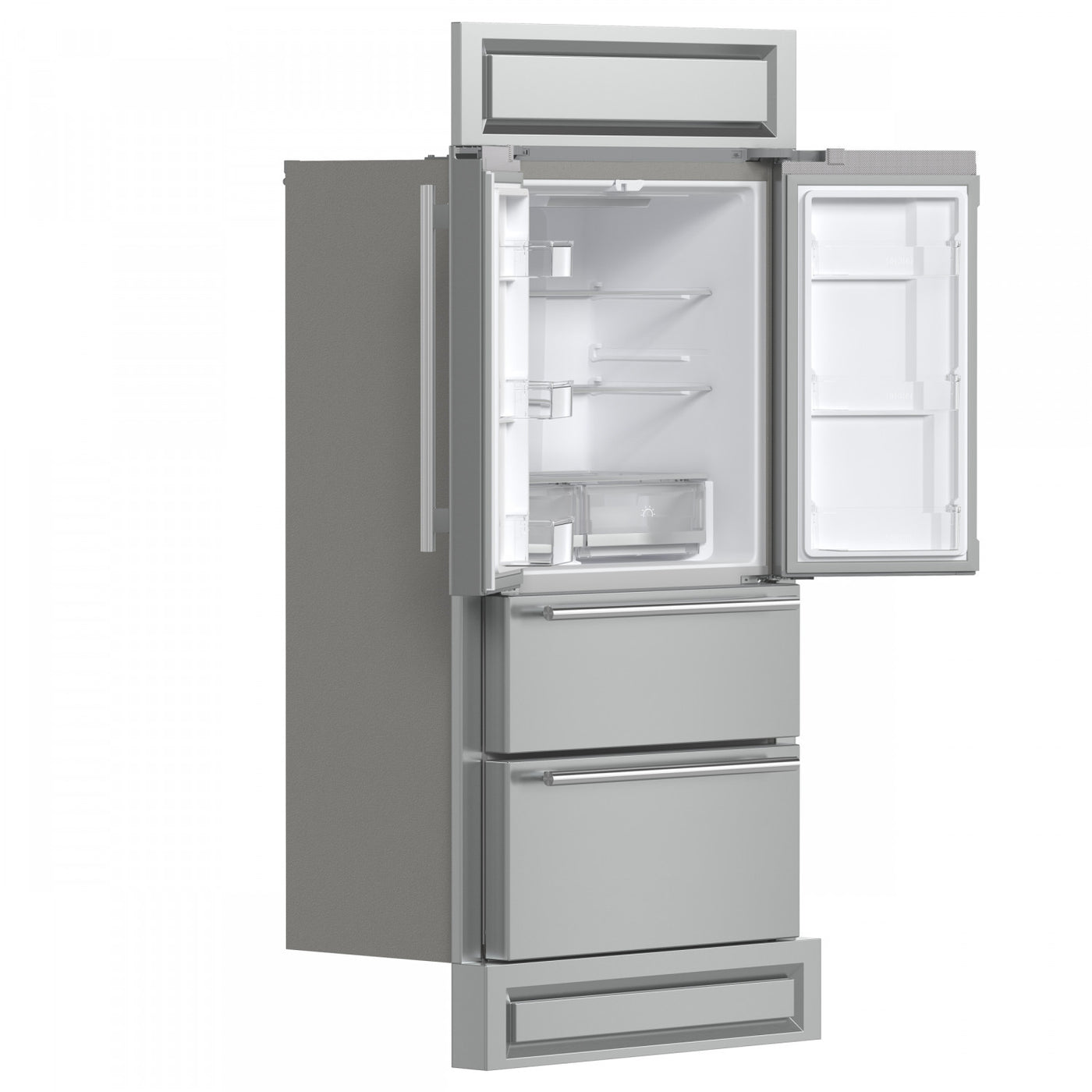 Forno Moena Stainless Steel French Door Refrigerator with Ice Maker (19.2 Cu. Ft.) - FFRBI1820-40MG