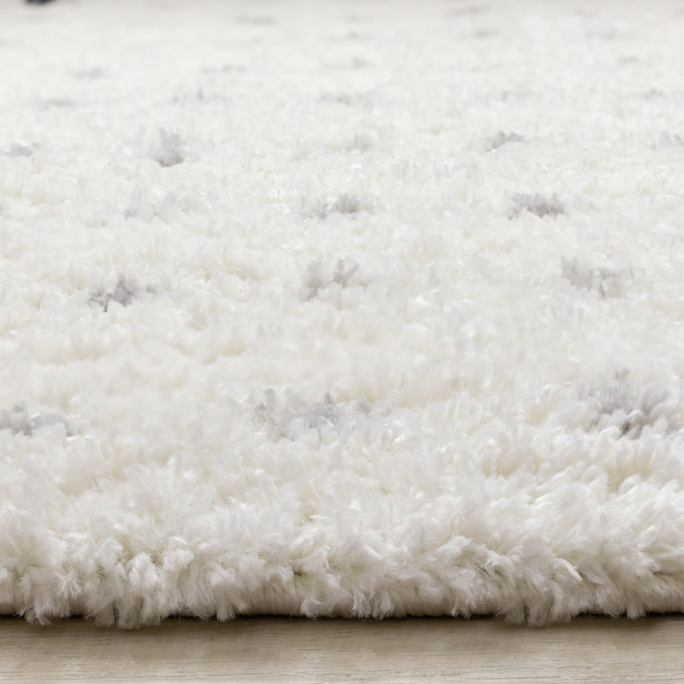 Palmer Casual Contemporary Speckled Area Rug - White Grey - 7' X 10'