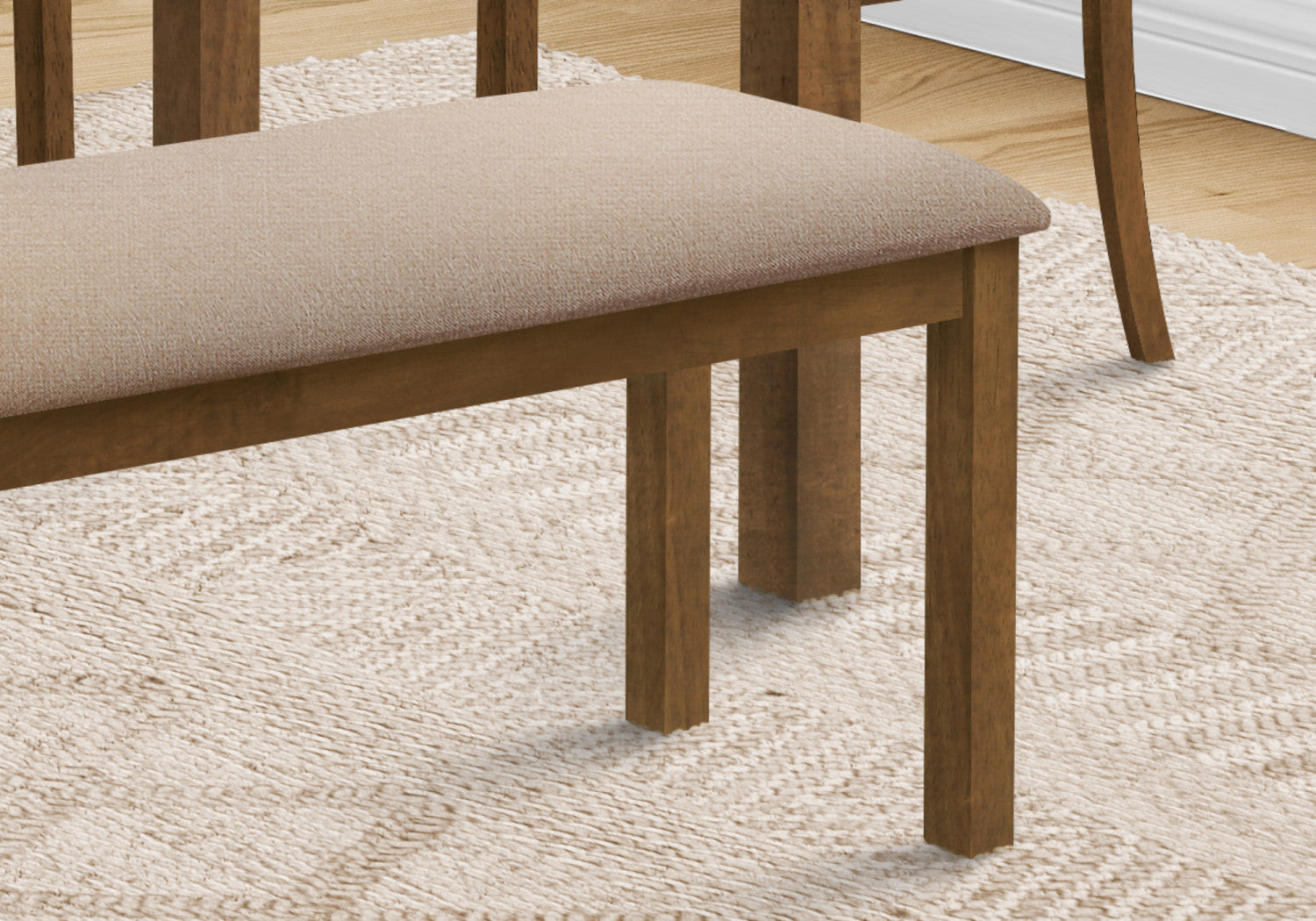 Elin Bench - Walnut/Beige