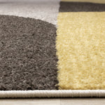 Maui Contemporary Geometric Area Rug - Cream Yellow - 8' X 11'