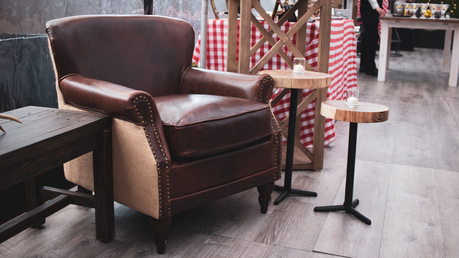 Eberlinn Martini Tables - Brown - Set of Two