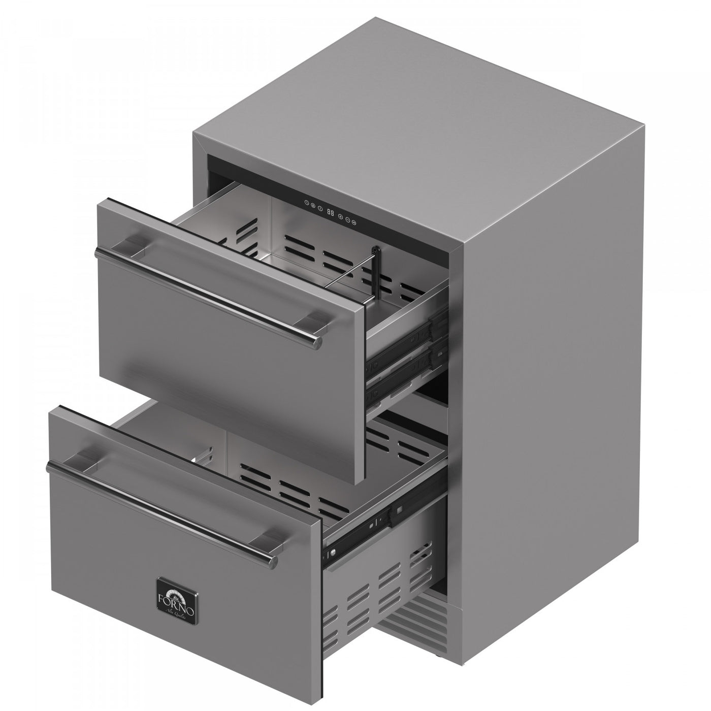 Forno Como Stainless Steel 24" Undercounter Indoor/Outdoor Drawer Refrigerator (4.87 Cu. Ft.) - FDROD1611-24S