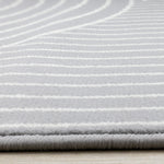 Functional Modern Arches Area Rug - Grey White - 5' X 8'