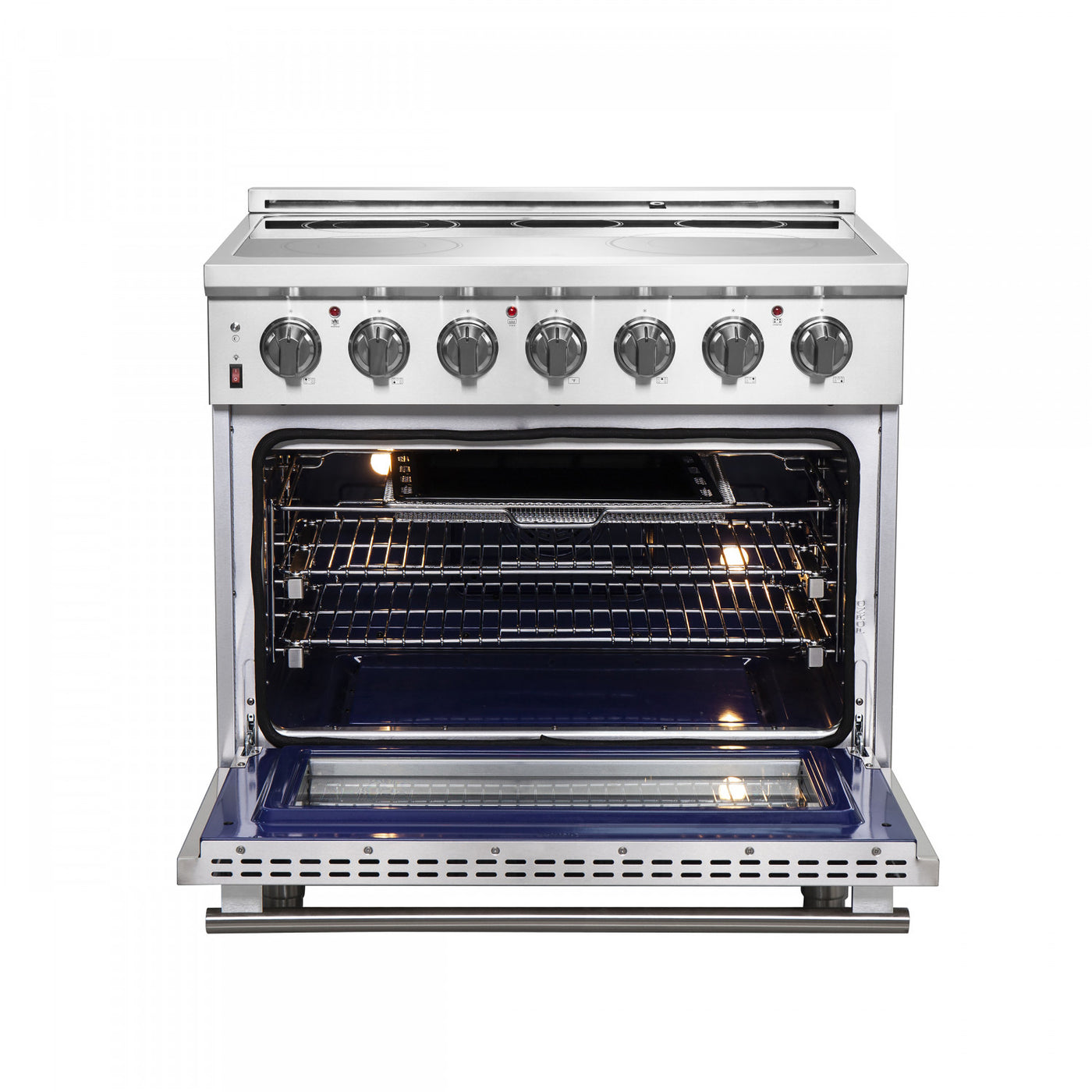 Forno Massimo 36" Stainless Steel Freestanding Electric Range With True Convection And Air Fry (5.36 Cu. Ft.) - FFSEL6020-36