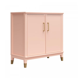 Westerleigh 2-Door Accent Cabinet - Pale Pink