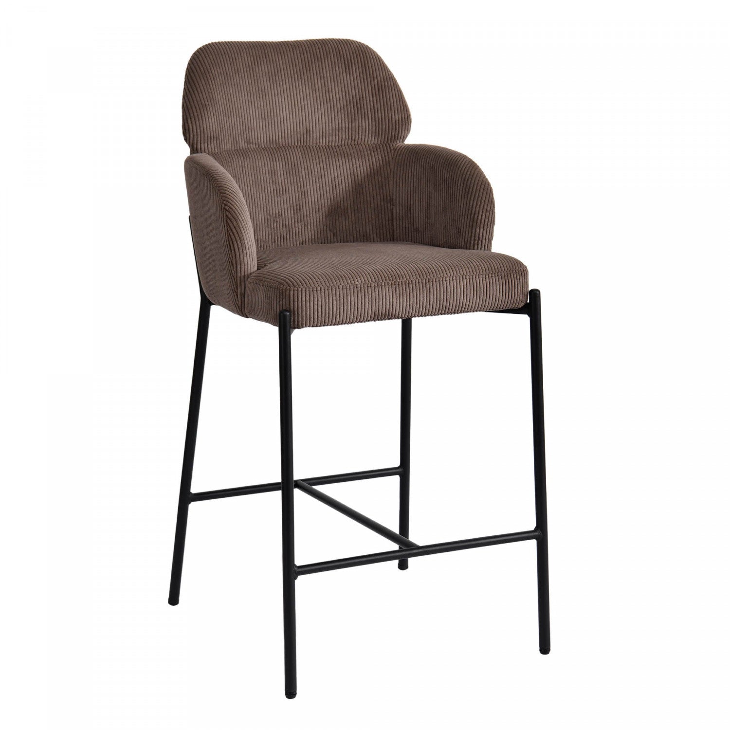 Celon Counter Stool - Corduroy Brown - Set of Two